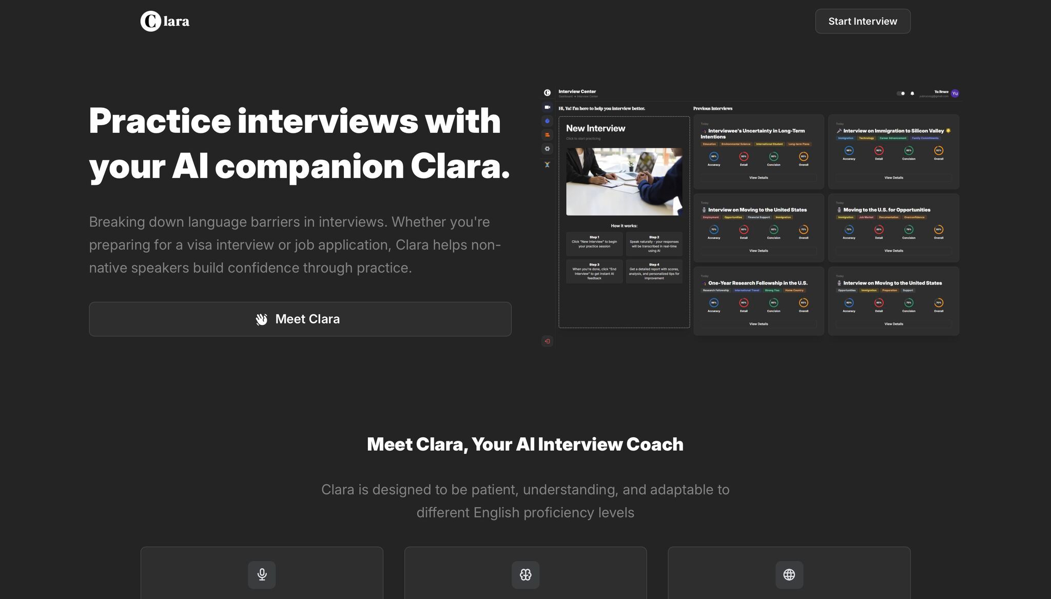 Creating an AI, lifelike interviewer—Clara, Hack Princeton '24 image 1