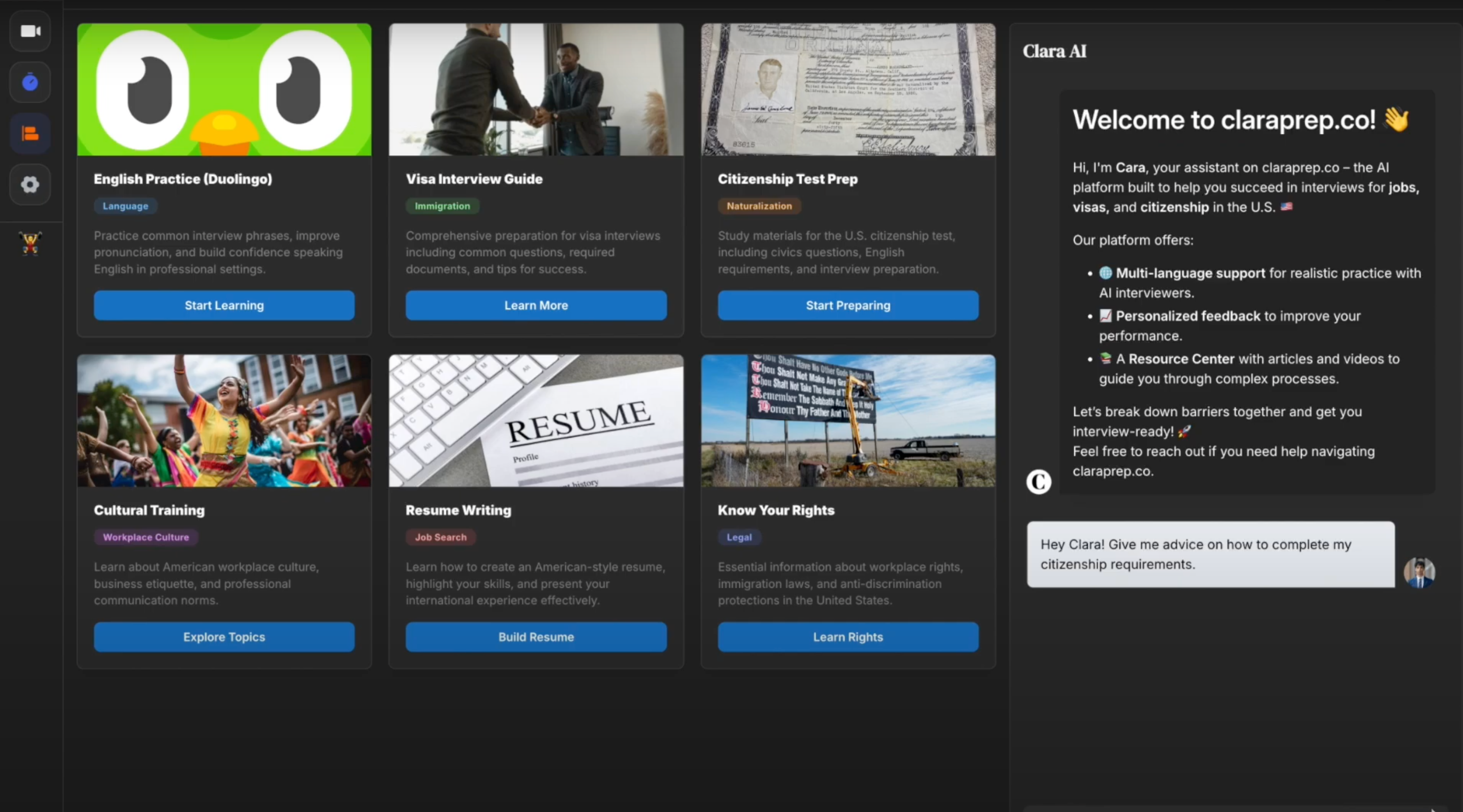 Creating an AI, lifelike interviewer—Clara, Hack Princeton '24 image 1